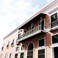 a building with balconies